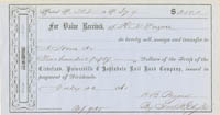 Cleveland, Painesville and Ashtabula Rail Road Co. - Railway Payment Receipt